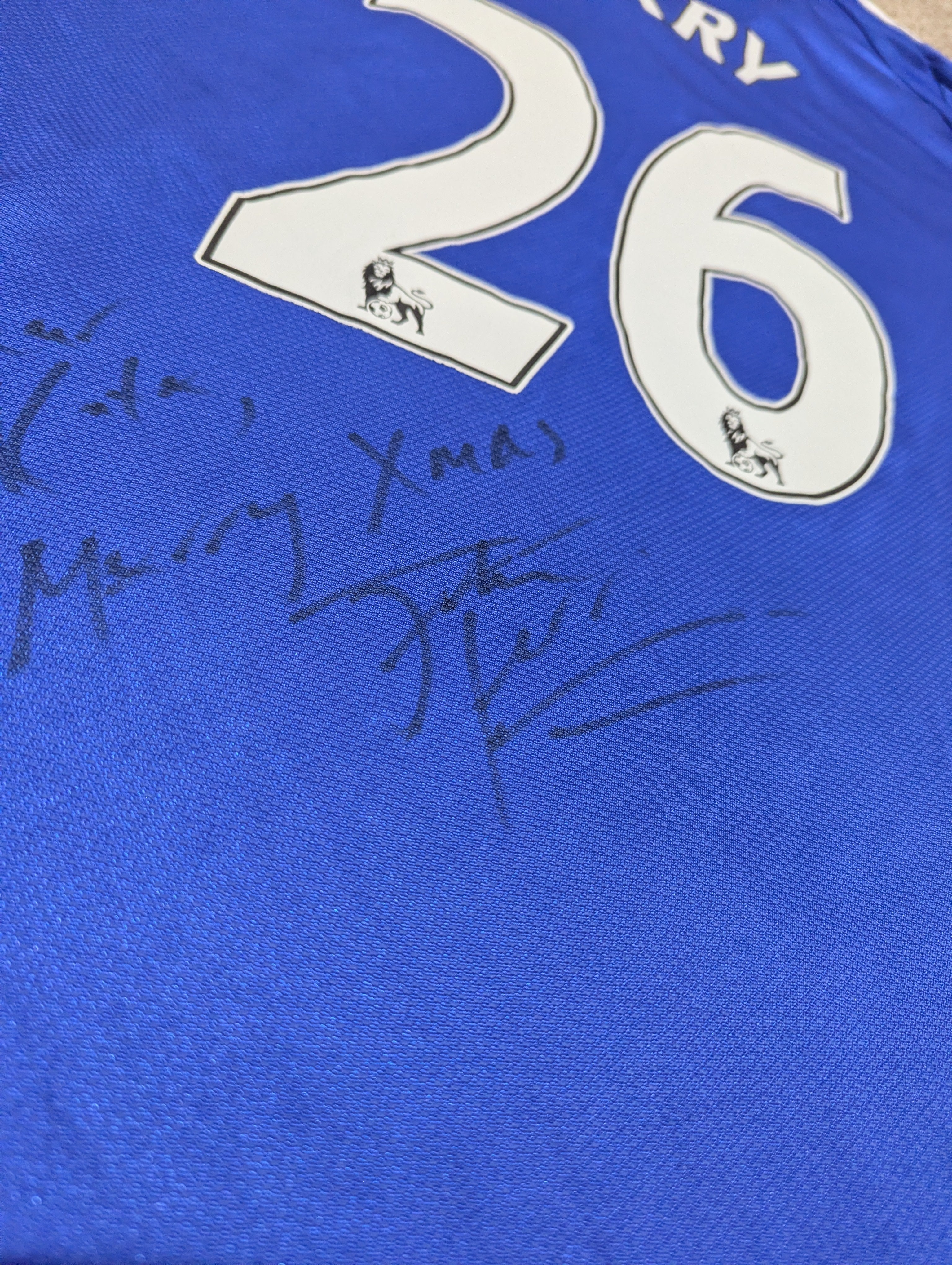2008-09 Chelsea Home Signed Shirt - Terry 26