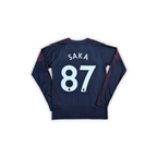 2017-18 Arsenal Away L/S Shirt - Saka 87