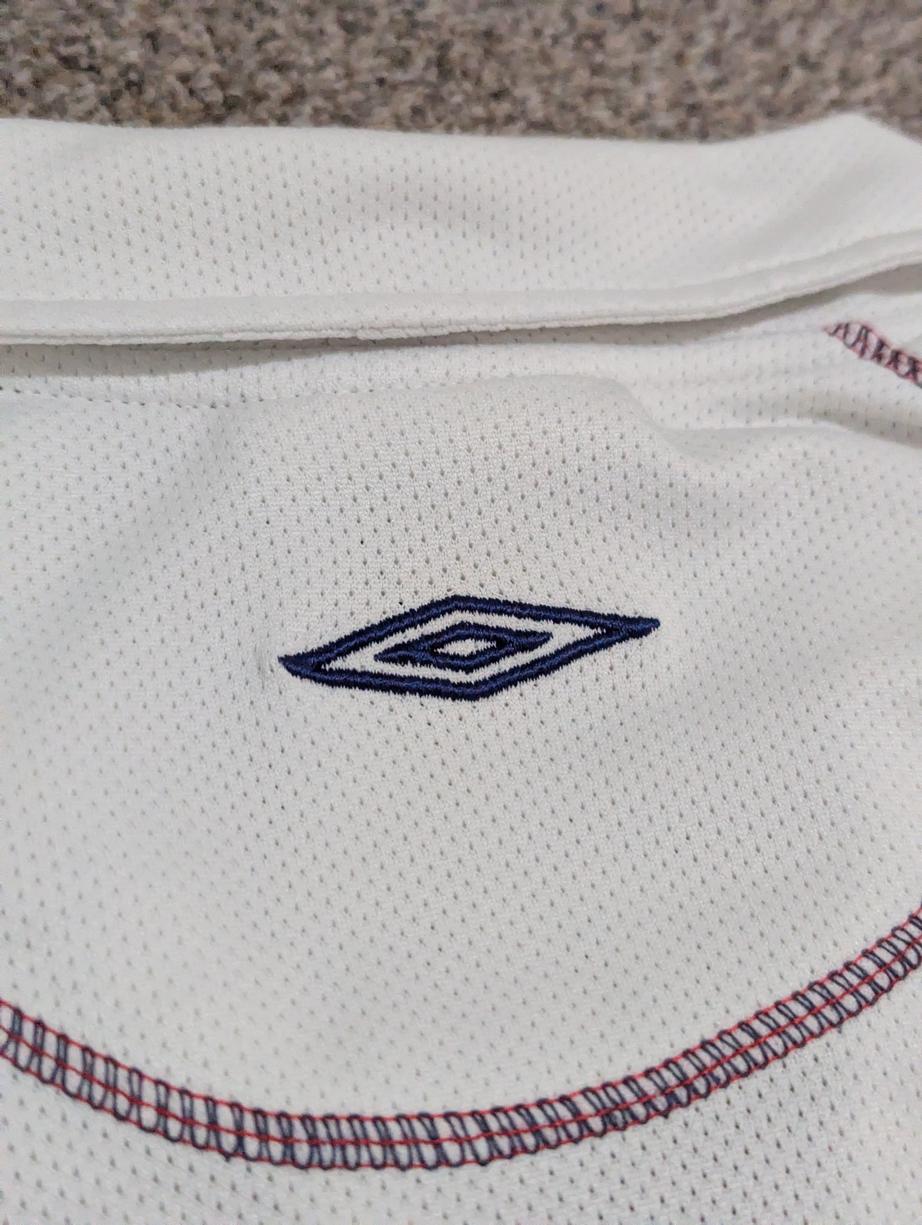 2004-06 England Umbro Button Up Shirt