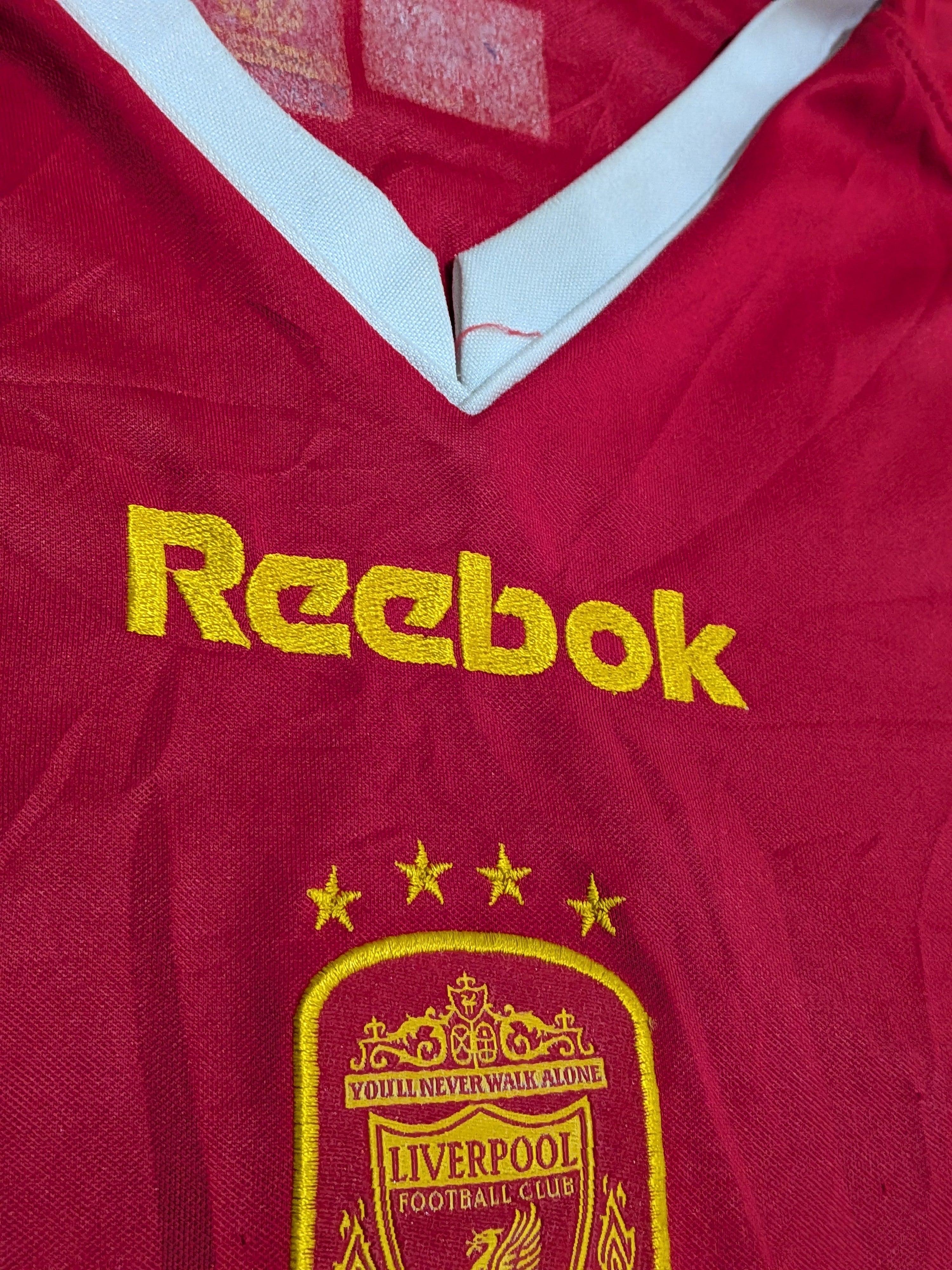 2001-03 Liverpool UCL European Home Shirt - Gerrard 17