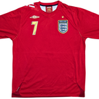 2006-08 England Away Shirt - Beckham 7