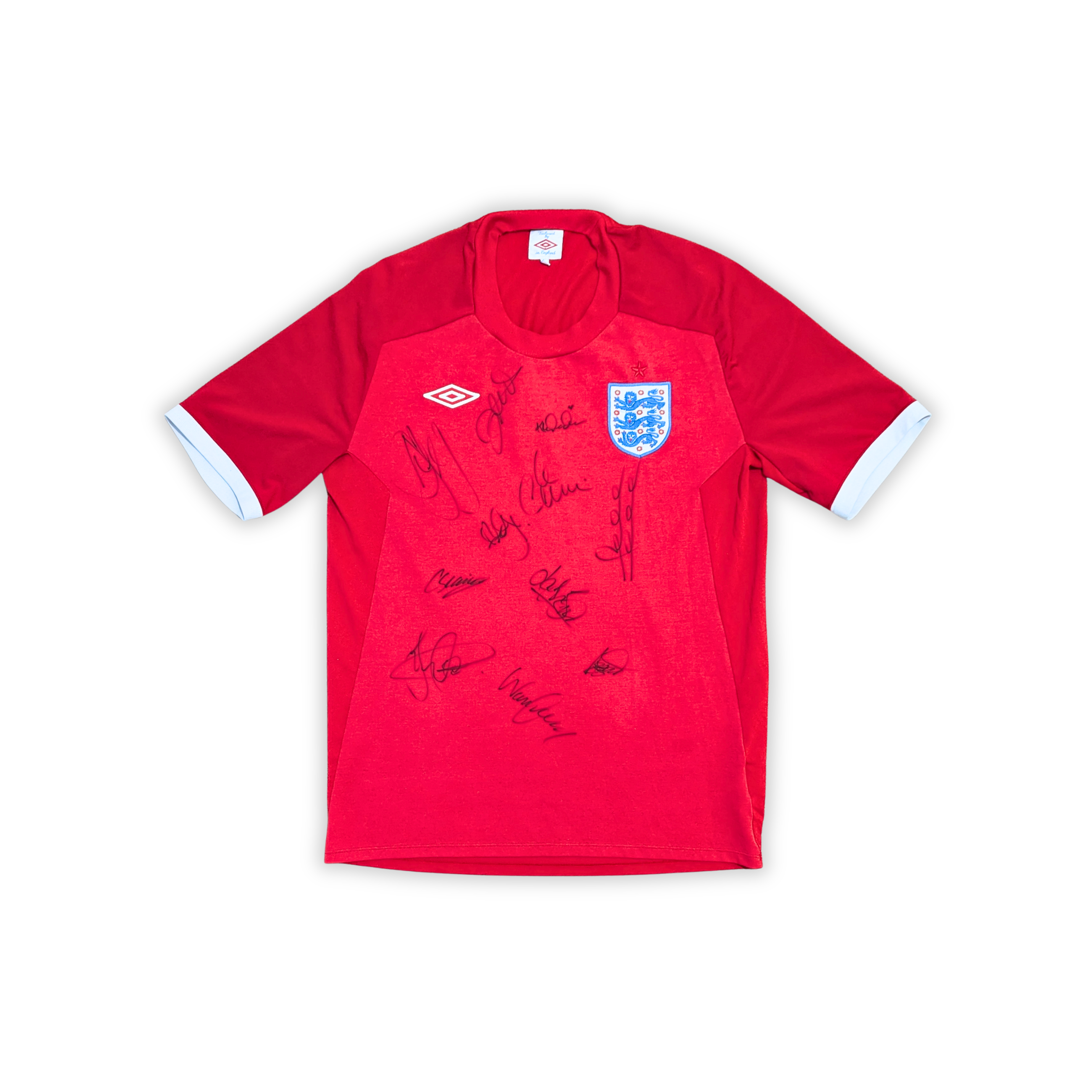 2010-11 England Away Signed Shirt