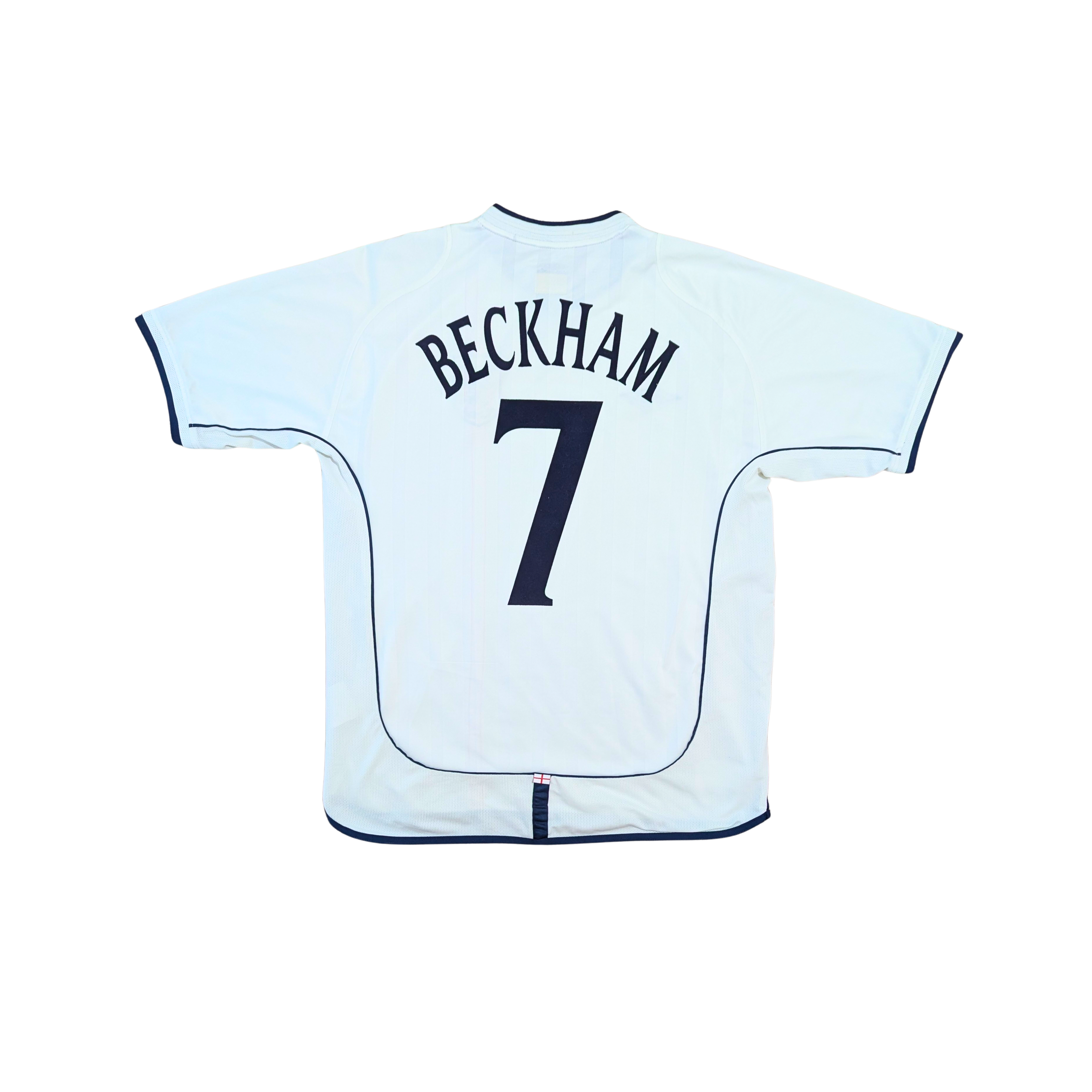2001-03 England Home Shirt - Beckham 7