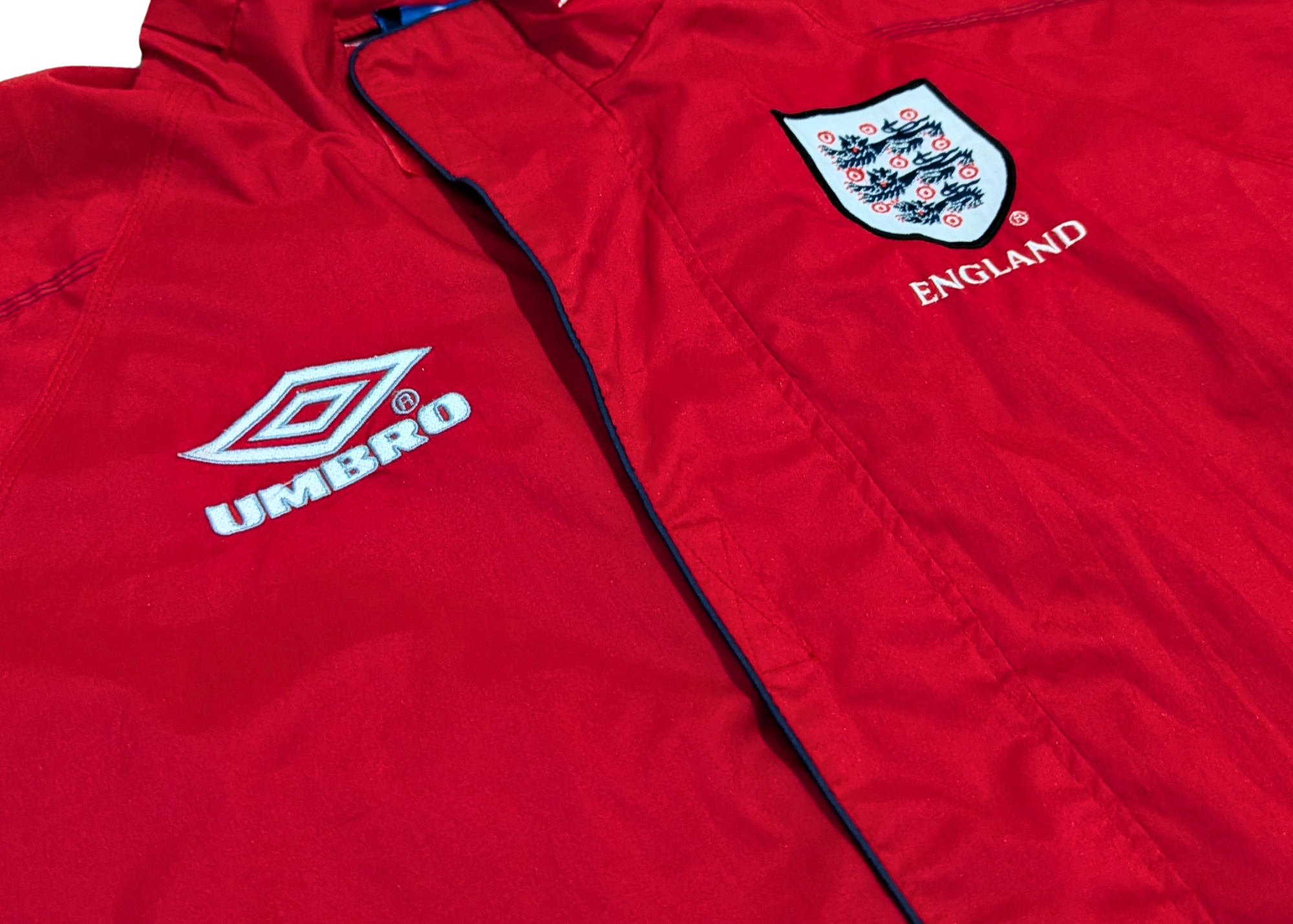 1998-00 England Umbro Hooded Rain Jacket
