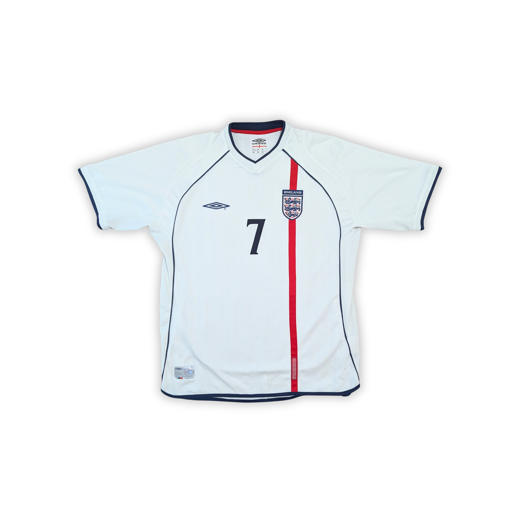 2001-03 England Home Shirt - Beckham 7