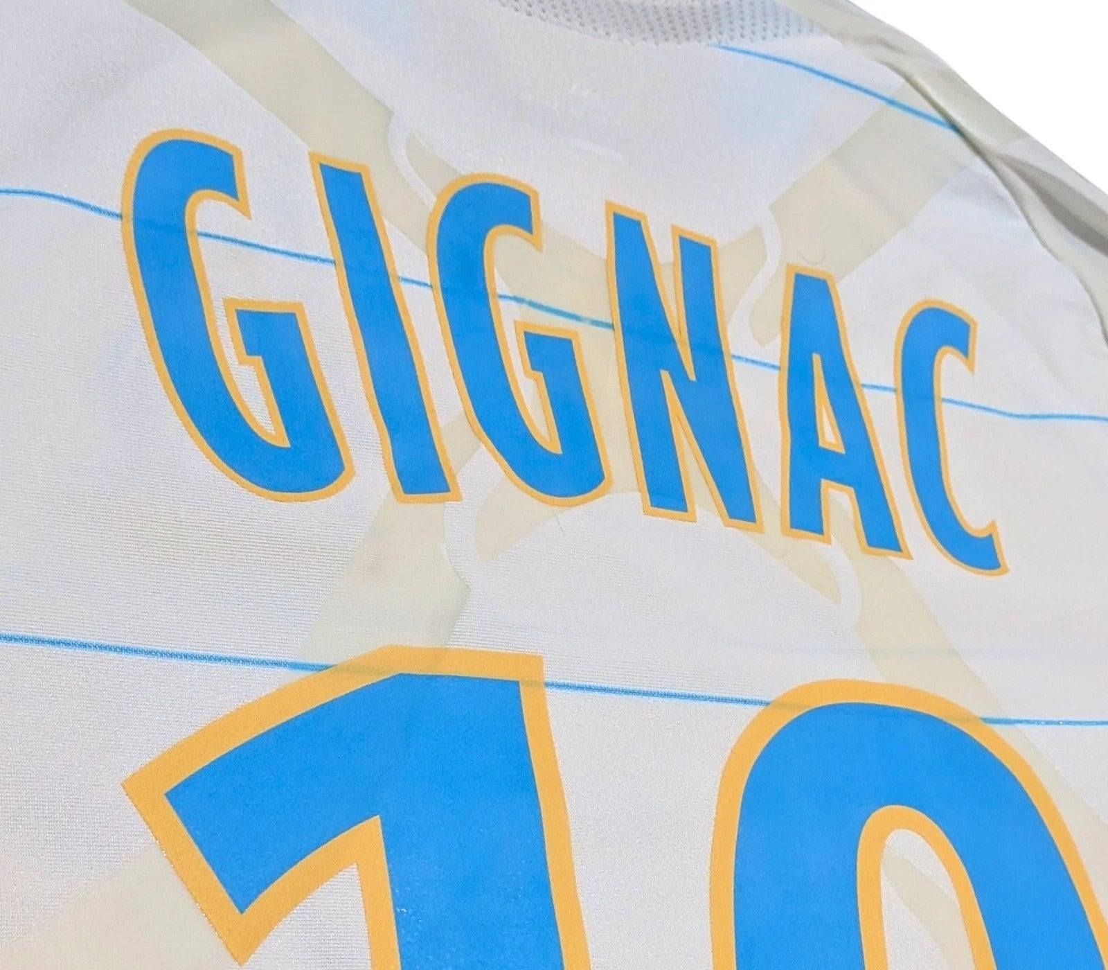 2010-11 Marseille Player Version Home Shirt - Gignac 10